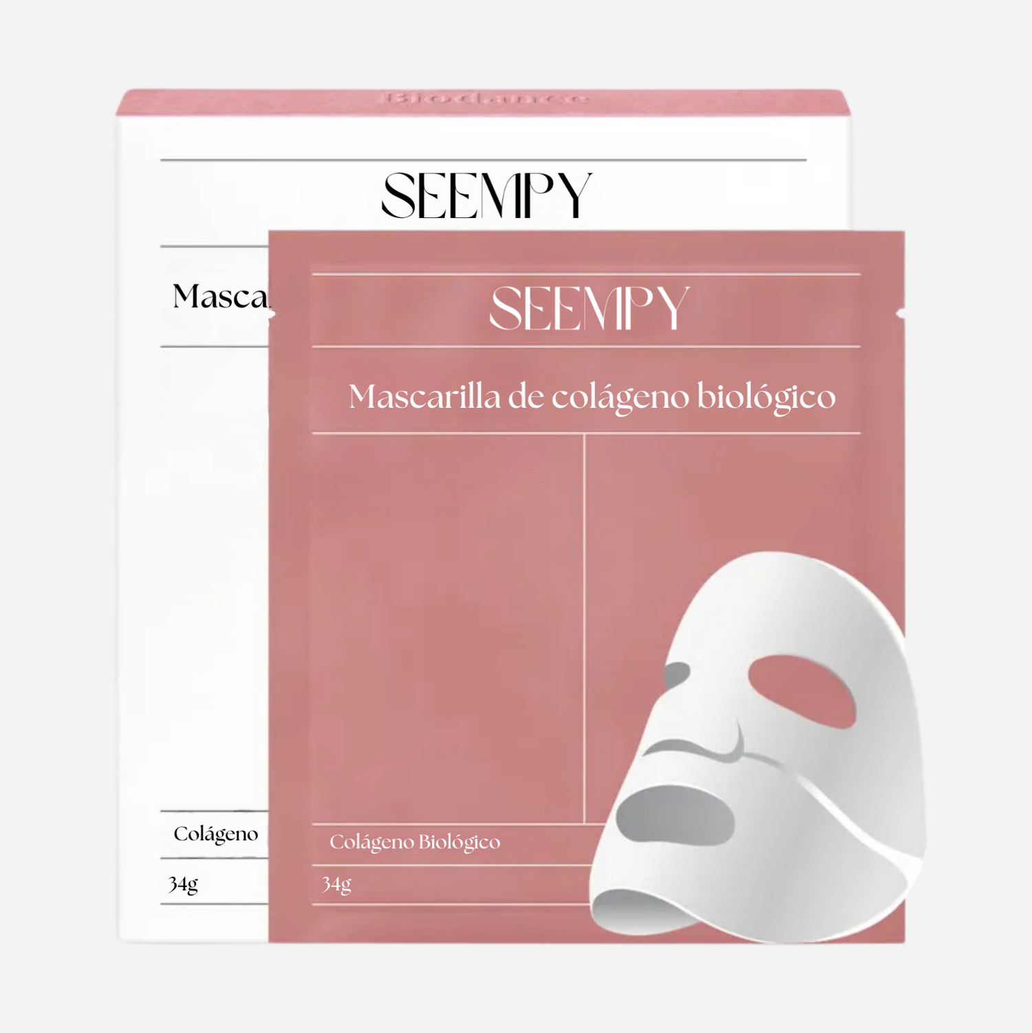 SEEMPY - Mascarilla Bio-Colágeno | 4 mascarillas